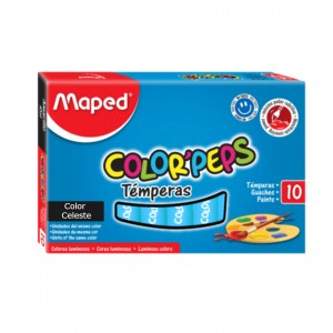 MAPED TEMPERAS CELESTE 8ml x 10u